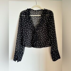 Zara Polka Dot Top